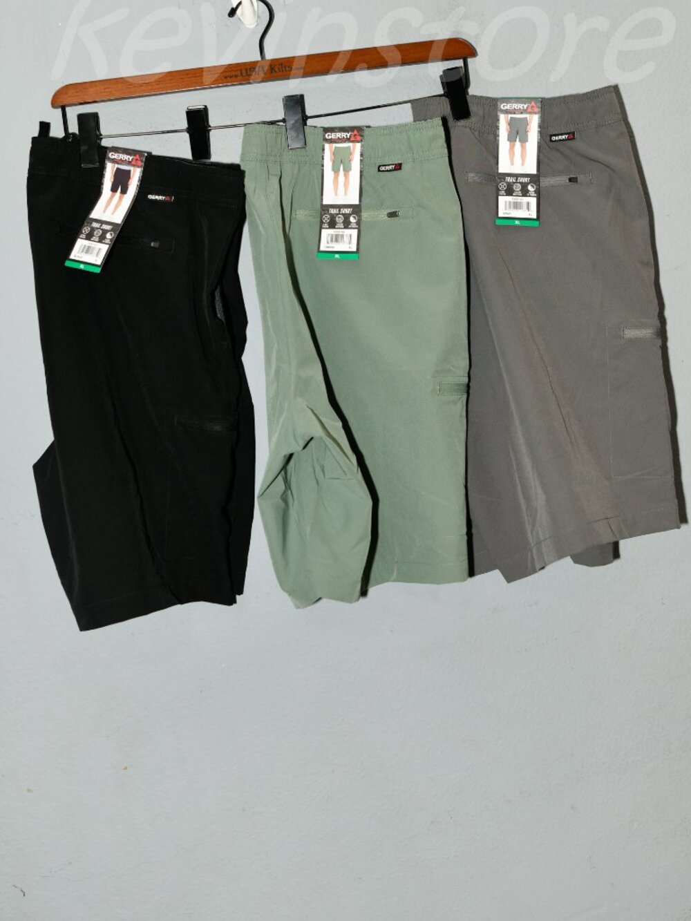 3 pairs Gerry Men's Trail Shorts. Price is for 3.